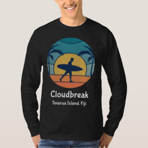 Cloudbreak Tavarua Island Fiji Surfen Vintage Sonn T-Shirt