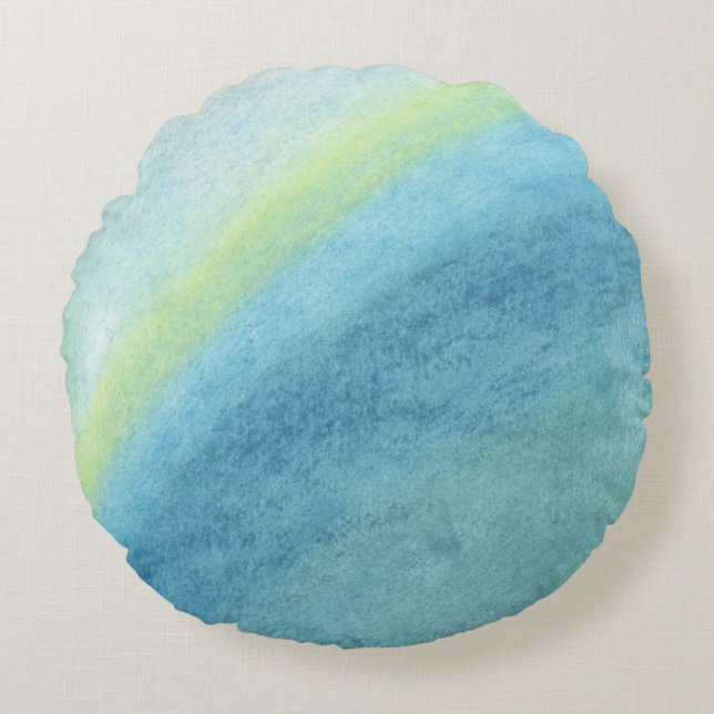 Cloudburst Rundes Kissen (Vorderseite)