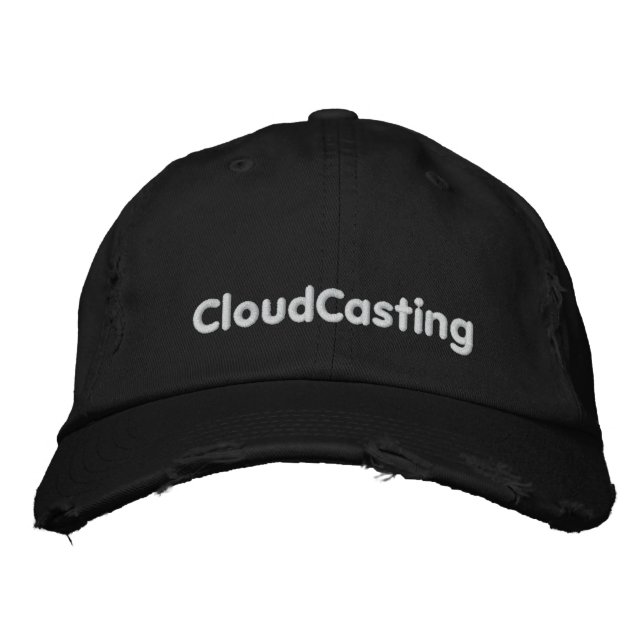 CloudCasting-Hut Bestickte Baseballkappe (Vorderseite)