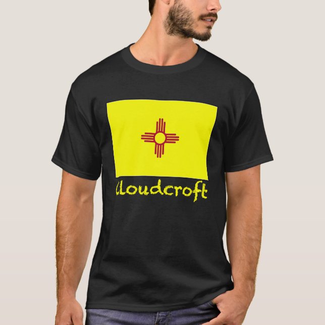 Cloudcroft New Mexico USA Flag Souvenir T-Shirt (Vorderseite)