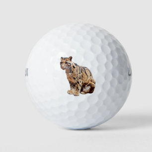 clouded leopard photograph jungle big cat animal   golfball