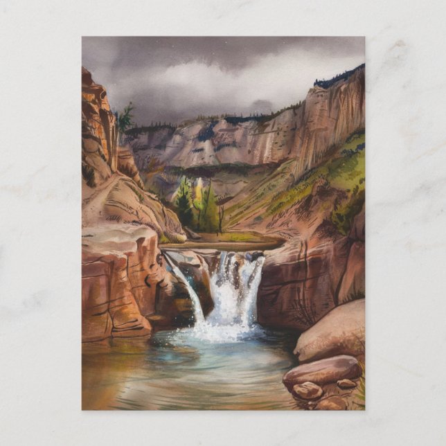 Cloudland Canyon Staat Park Cloudy Postkarte (Vorderseite)