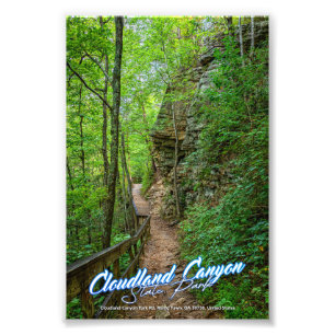 Cloudland Canyon Staat Park Foto Print