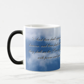 Clouds Bible Verse Matthew 24:30 Verwandlungstasse