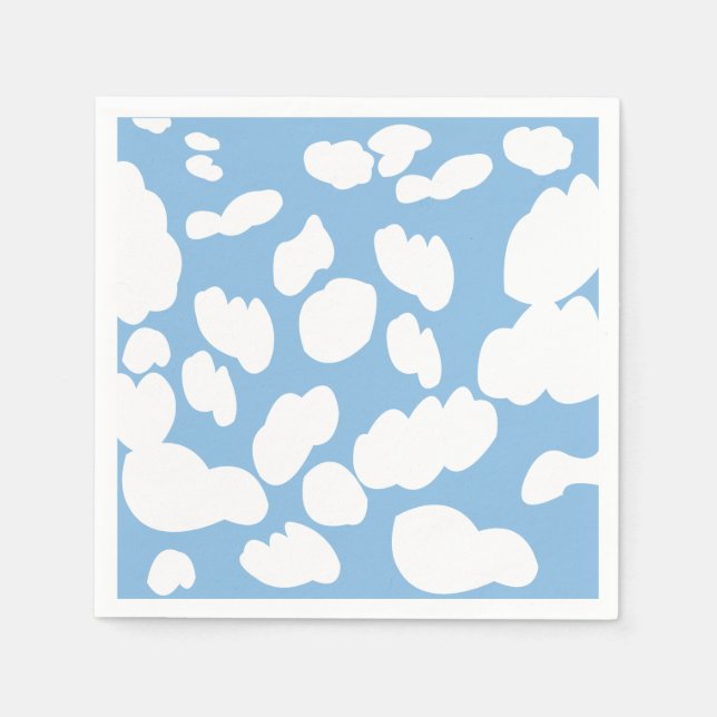 Clouds Blue Sky Clouds Party Serviette (Vorderseite)