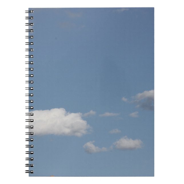 Clouds Blue Sky Notebook Notizblock (Vorderseite)