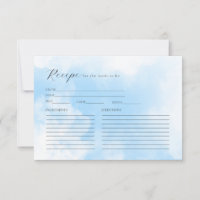 Clouds Brautparty-Rezept-Karte herunterladen