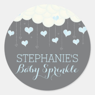 Clouds & Hearts Baby Sprinkle Boy Fevor Sticker