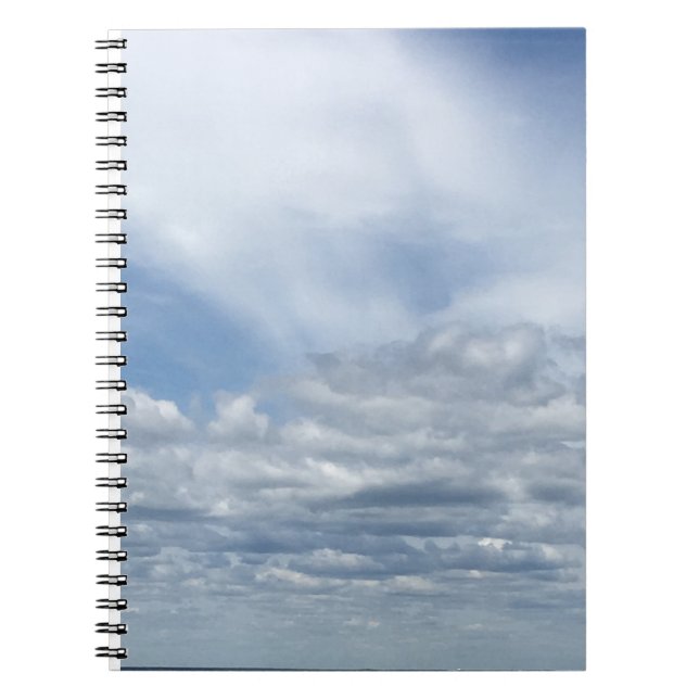 Clouds Old Silver Beach Notizblock (Vorderseite)