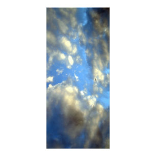 Clouds Rackkarte Werbekarte