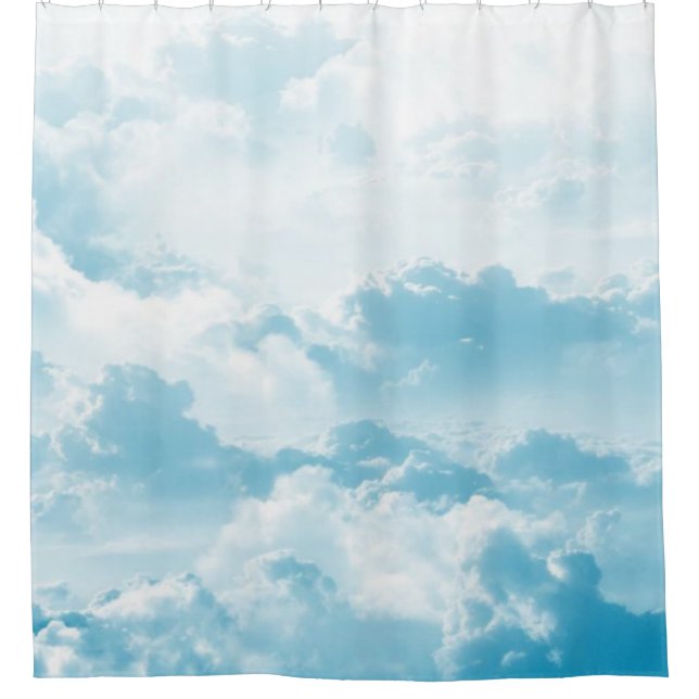 Clouds sky cartoon vector images duschvorhang (Vorderseite)