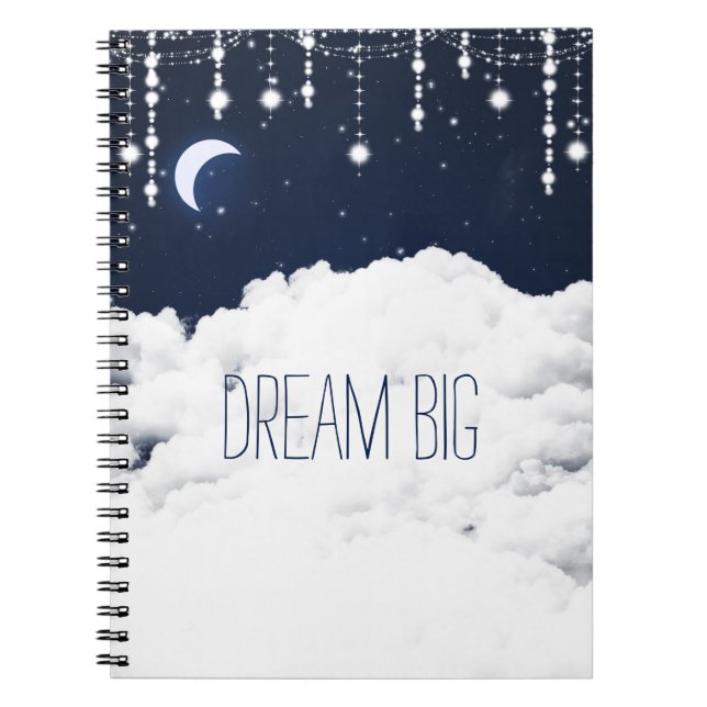 Clouds Starry Night Sky Dream Notizbuch Notizblock (Vorderseite)