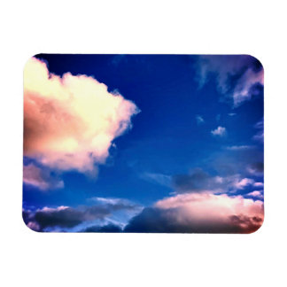 Clouds with Blue Sky Outdoor Photography Magnet