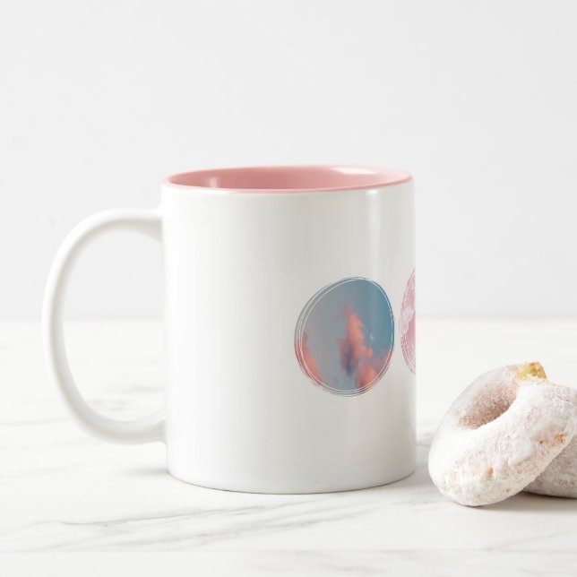 Cloudy Ästhetische Tasse (Mit Donut)