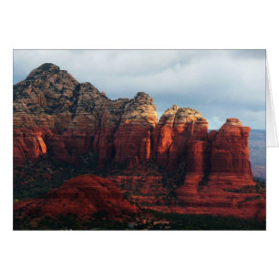 Cloudy Coffee Pot Rock in Sedona Arizona