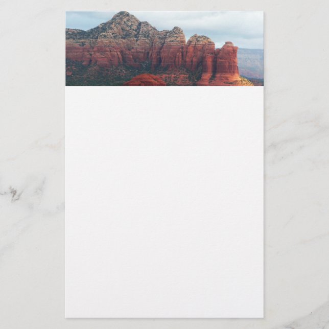 Cloudy Coffee Pot Rock in Sedona Arizona Briefpapier (Vorderseite)