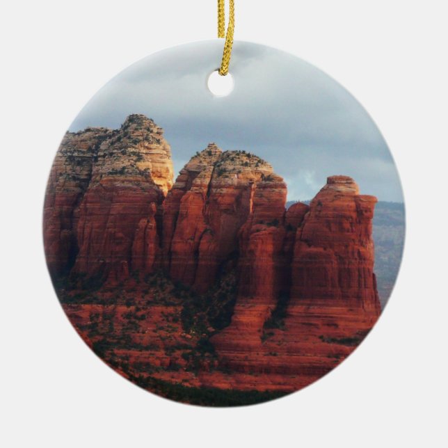 Cloudy Coffee Pot Rock in Sedona Arizona Keramik Ornament (Vorne)