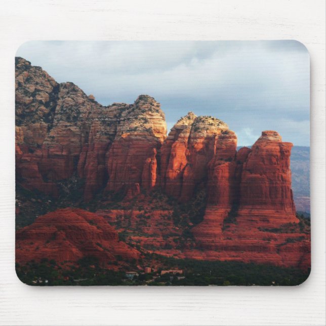Cloudy Coffee Pot Rock in Sedona Arizona Mousepad (Vorne)