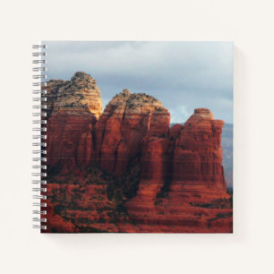 Cloudy Coffee Pot Rock in Sedona Arizona Notizbuch