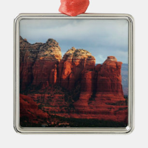Cloudy Coffee Pot Rock in Sedona Arizona Ornament Aus Metall