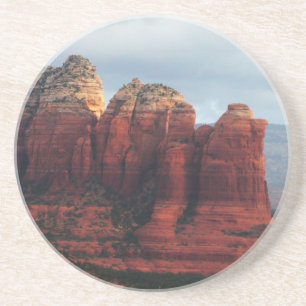 Cloudy Coffee Pot Rock in Sedona Arizona Sandstein Untersetzer
