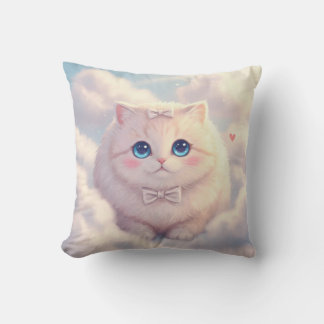 Cloudy Cuddle Cat Pillow Kissen
