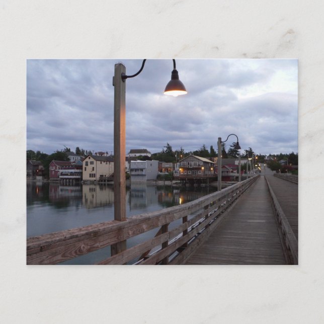 "Cloudy Dusk in Coupeville" Postkarte (Vorderseite)
