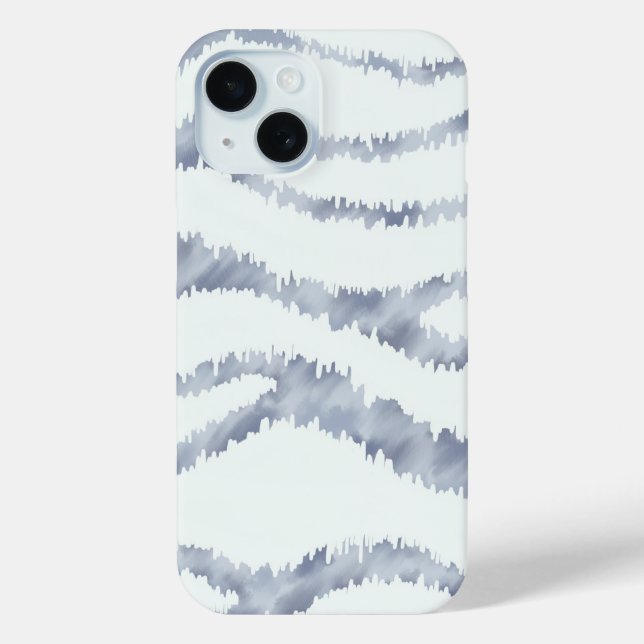 Cloudy Gray Zebra Eraser Scratch Art Case-Mate iPhone Hülle (Rückseite)