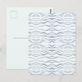 Cloudy Gray Zebra Eraser Scratch Art Postkarte