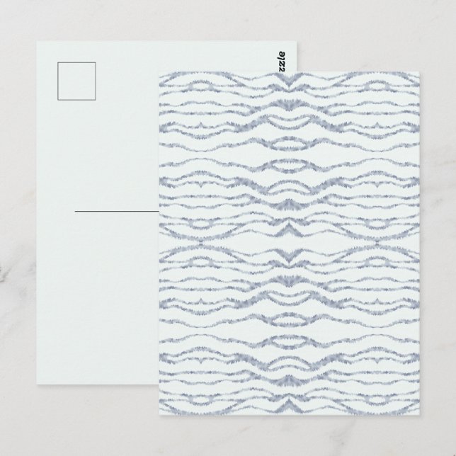 Cloudy Gray Zebra Eraser Scratch Art Postkarte (Vorne/Hinten)