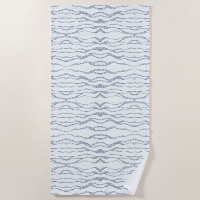 Cloudy Gray Zebra Eraser Scratch Art Strandtuch (Vorderseite)