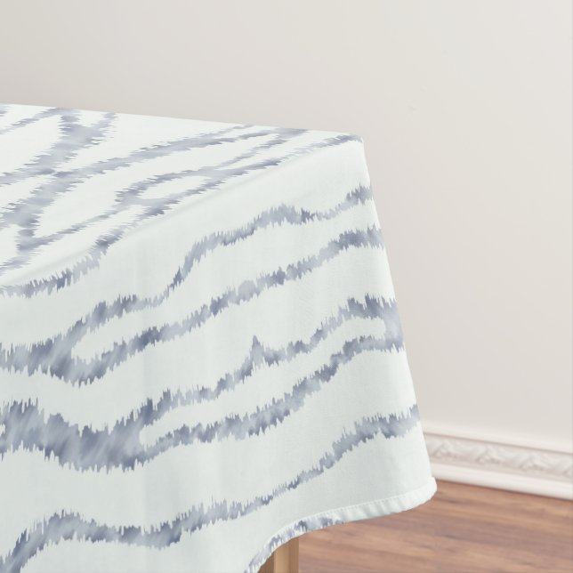Cloudy Gray Zebra Eraser Scratch Art Tischdecke (Beispiel)