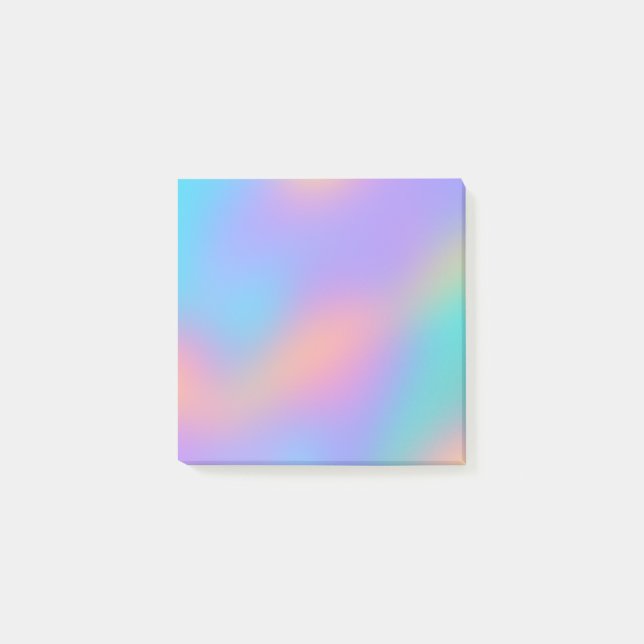 Cloudy Pastel Rainbow Post-it Klebezettel (Vorderseite)