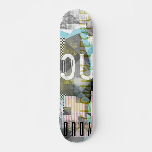 Cloudy People sammelt Kunstwerke Skateboard (Vorne)