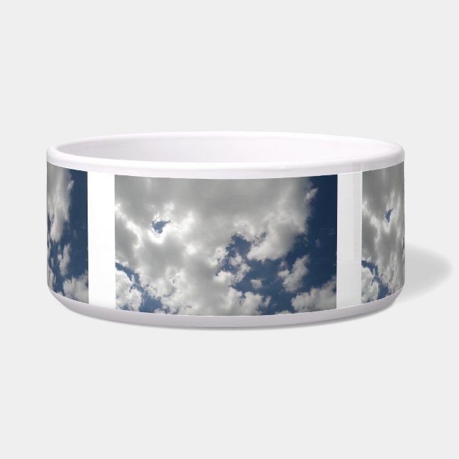 Cloudy Skies Dog Bowl Napf (Vorderseite)