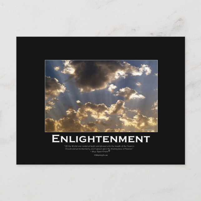 Cloudy Skies Inspiration Postcard Postkarte (Vorderseite)