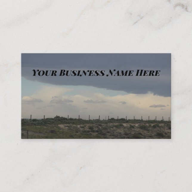 Cloudy Sky Business Cards Visitenkarte (Vorderseite)