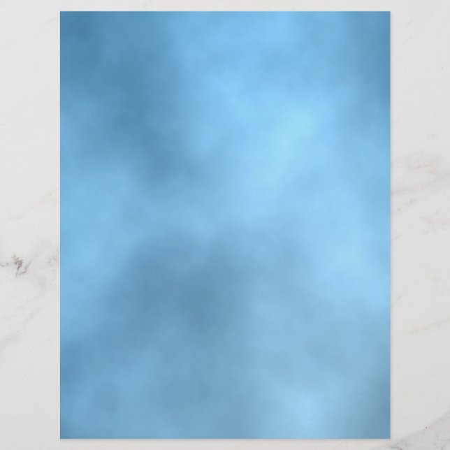 Cloudy Sky Scrapbooking Craft Paper (Vorderseite)