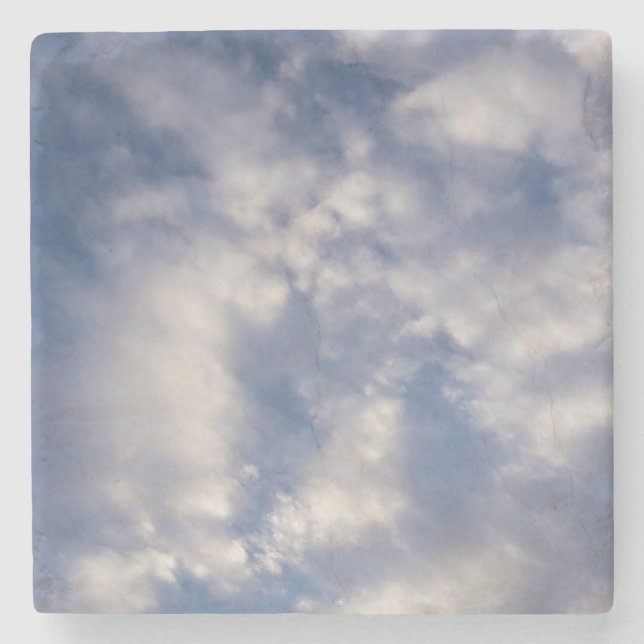 Cloudy Sky Steinuntersetzer (Vorderseite)