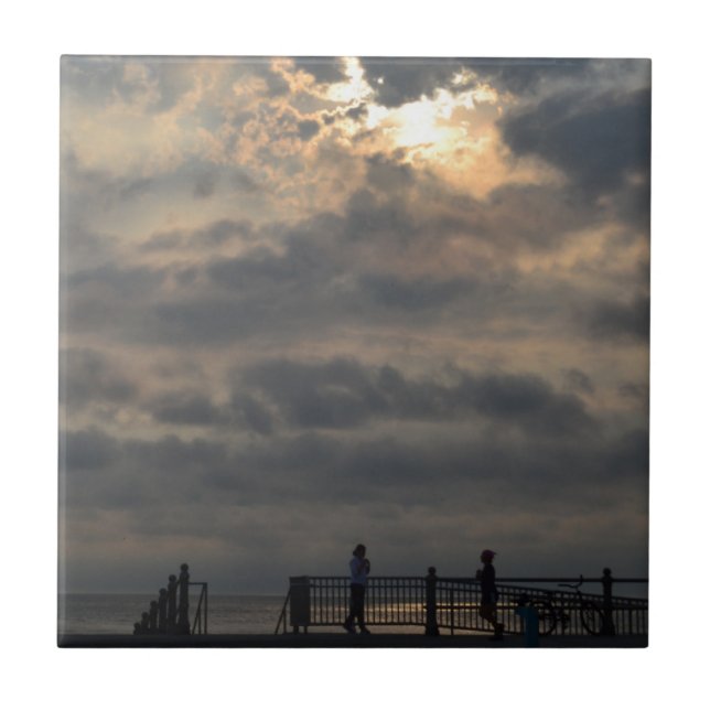 Cloudy Sunrise von Shirley Taylor Fliese (Vorderseite)