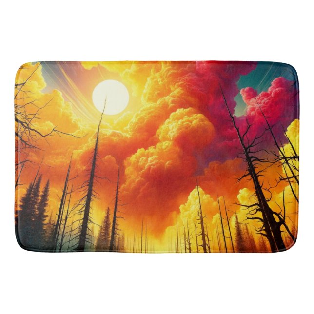 Cloudy Sunset Badematte (Vorderseite)
