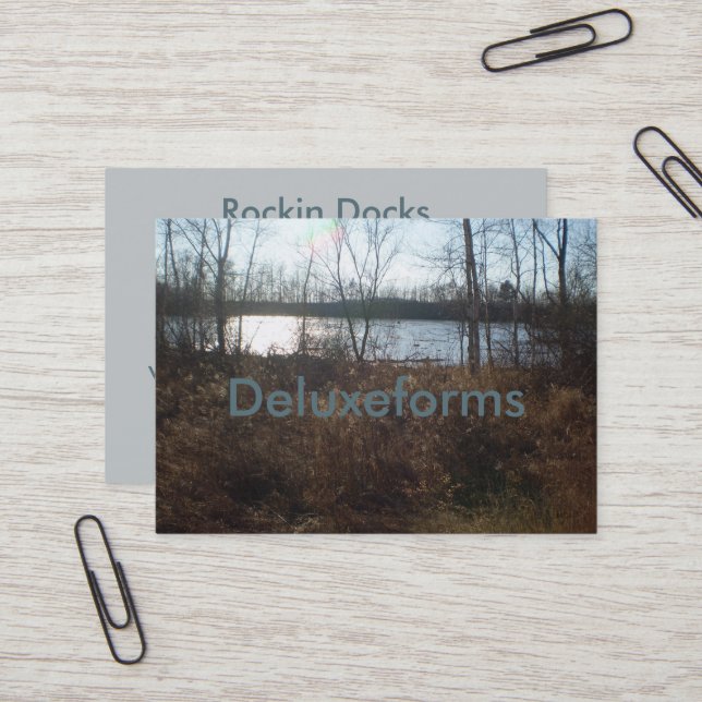 Cloudy Sunset Visitenkarte (Vorderseite/Rückseite Beispiel)