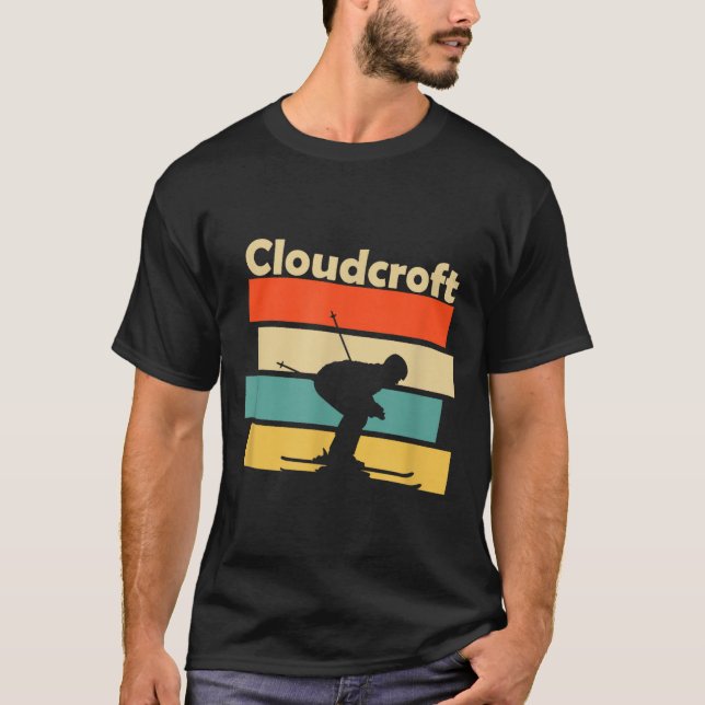 Clouroft New Mexico Retro Ski  T-Shirt (Vorderseite)