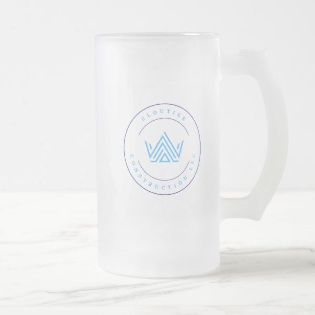 Cloutier Construction Frosted Stein  Mattglas Bierglas (Rechts)