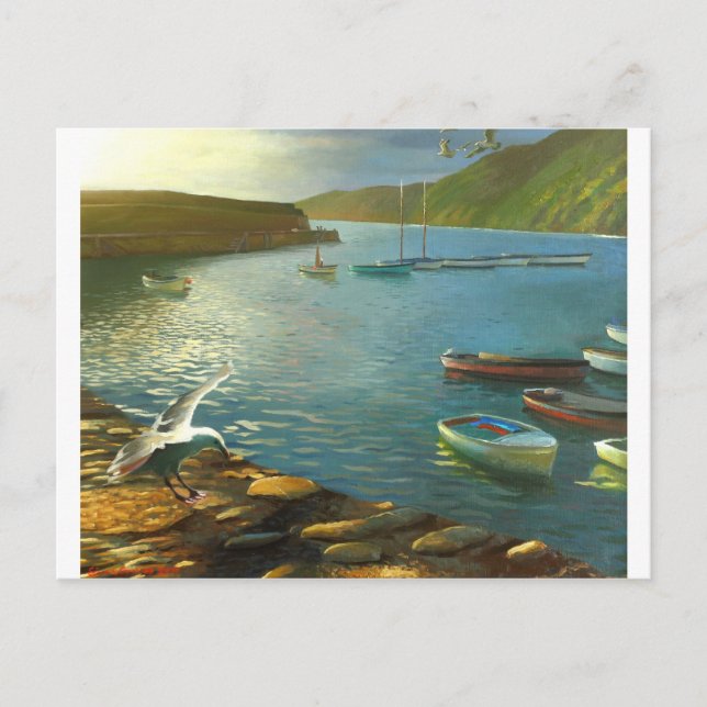 Clovelly - Ausblick Postkarte (Vorderseite)