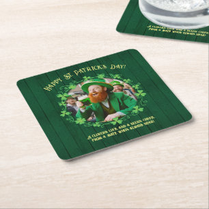 Clover & Beer Company Rechteckiger Pappuntersetzer