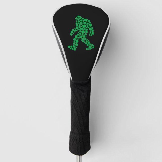 Clover Bigfoot St Patrick's Day Boys Kleeblatt Golf Headcover (Vorderseite)