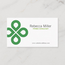 CLOVER DESIGN IN GRÜNEN VISITENKARTE