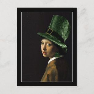 Clover Earring St. Patrick's Day Postkarte