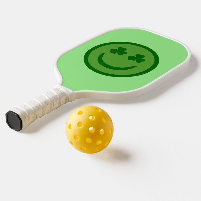Clover Eyes Happy Face Pickleball Paddle (Ablage2  )